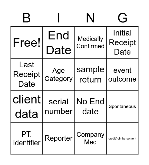 AEPC Bingo Card