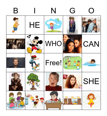 HAVE FUN - LESSON 6 Bingo Card