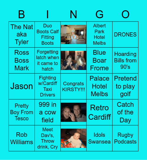 KIRSTY'S HEN PARTY! Bingo Card