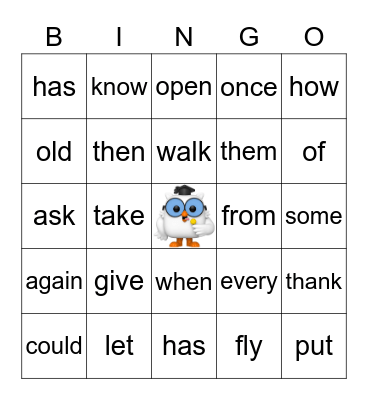 Tootsie Pop Fun Bingo Card