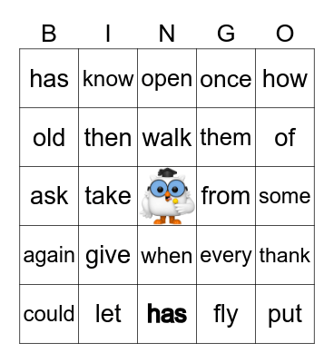 Tootsie Pop Fun Bingo Card