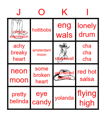 JOKI-DANCERS Bingo Card