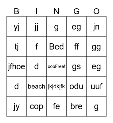 Who and where Bingo Card