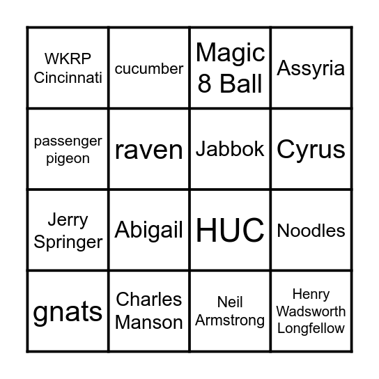 Welcome Gathering Bingo Card