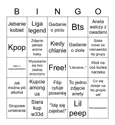 Bingo Card