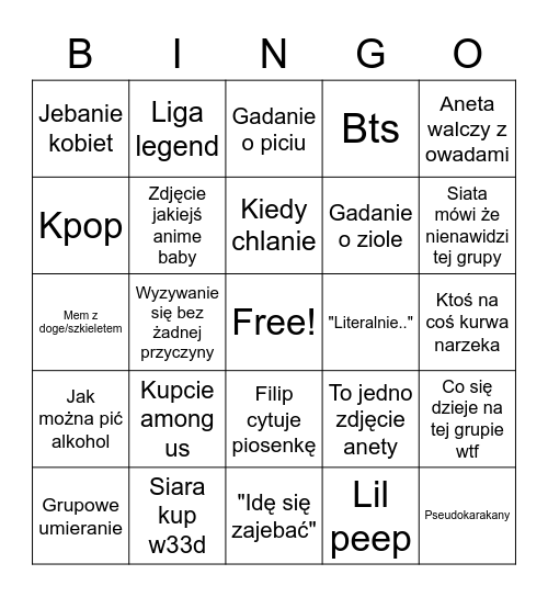 Bingo Card