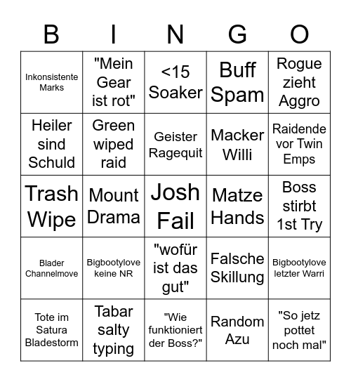 DRDK AQ40 Bingo Card