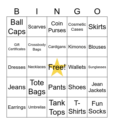 AAJ BINGO Card
