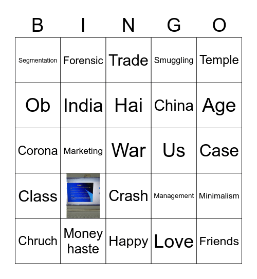 BINGO Card