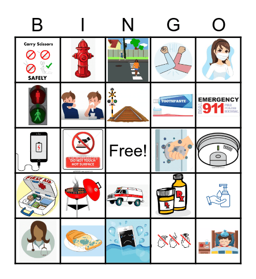 SAFETY BINGO Card