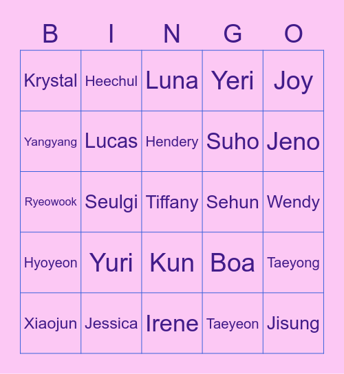 🐬🐬🐬 Bingo Card