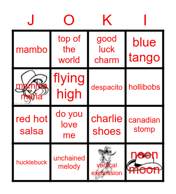 JOKI-DANCERS Bingo Card