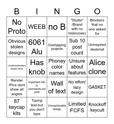 IC/GB BINGO AUG 23 Bingo Card