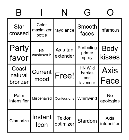 Sales Bingo!!! Bingo Card