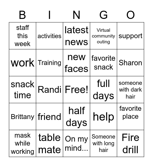 DEC/WAVE 2 Bingo Card