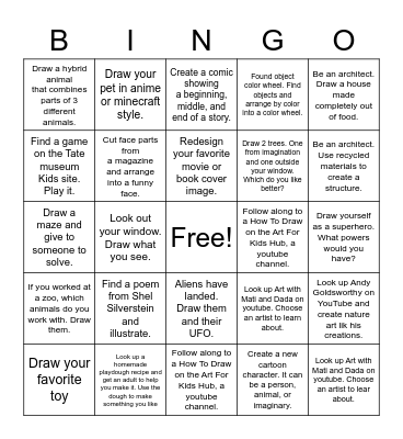 Southwest Art Choice Board 2 Bingo Card
