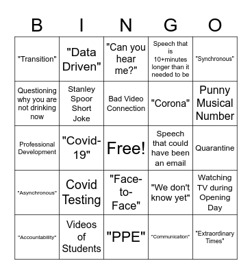 Appo Opening Day Bingo Card