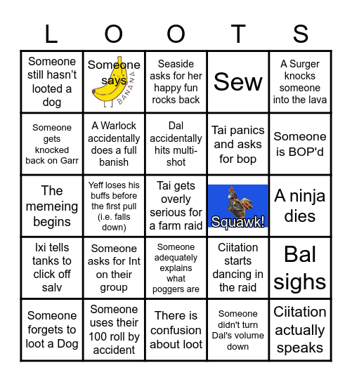 Fellowship MC Bingo Card