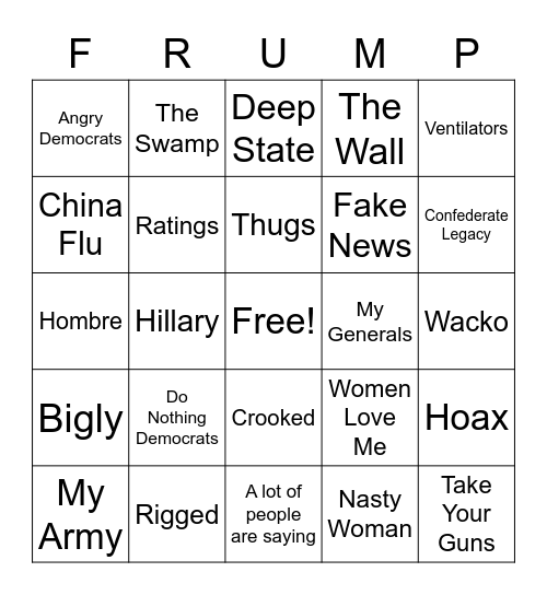 Cheeto Bingo Card