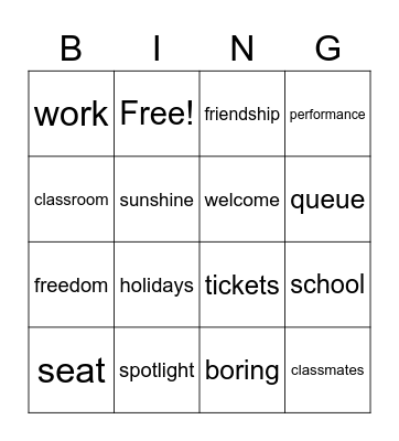 Bingo Card