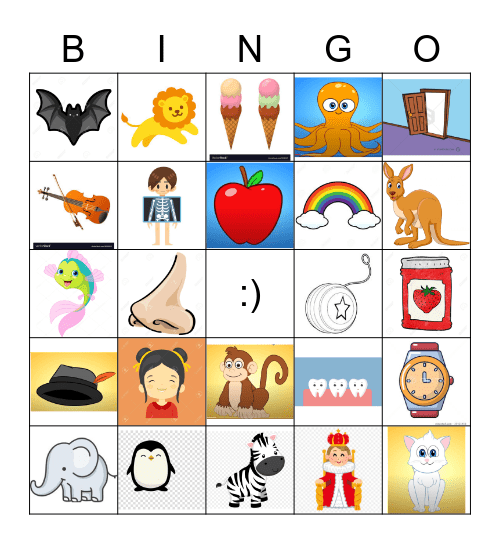 Alphabet Bingo Card