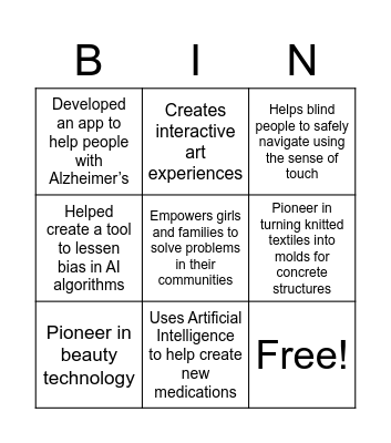 CS for Good Bingo Card