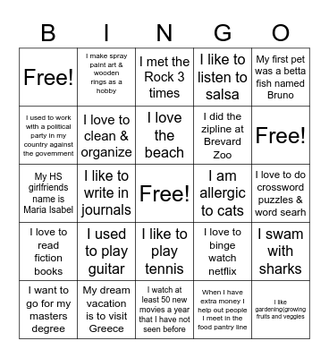 Port Malabar Bingo Card