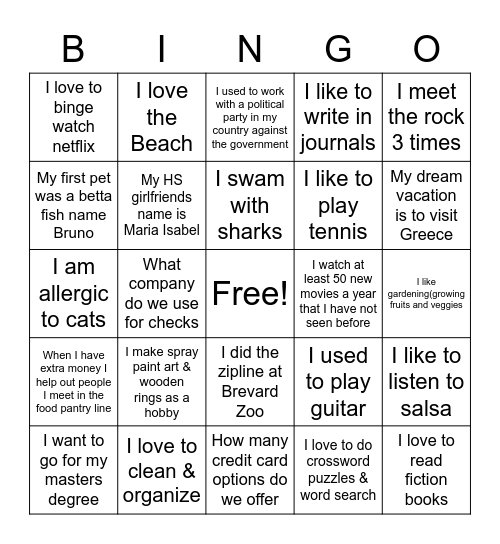 Port Malabar Bingo Card