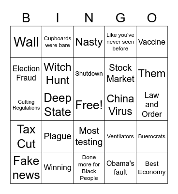 RNC Bingo Card