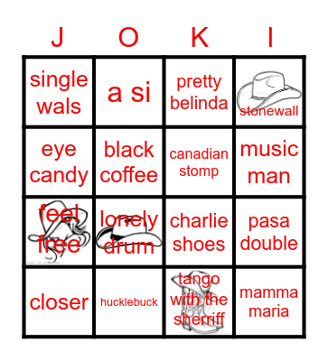 JOKI-DANCERS Bingo Card