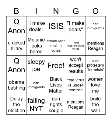 RNC BINGO Card