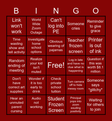 C T L S Bingo Card