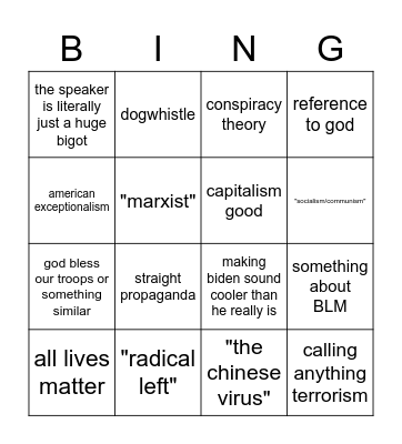 rnc bing Bingo Card