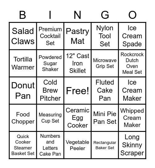 PC Bingo Card