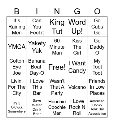 Beefs Misc. Hits Bingo Card