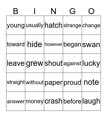 Bingo Card