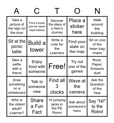 Welcome to Beatrice Christian Academy! Bingo Card