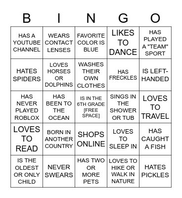 GET TO KNOW YOU BINGO (TAPP) Bingo Card