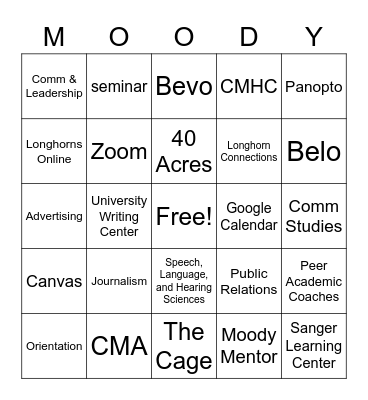 MCSS Bingo Card
