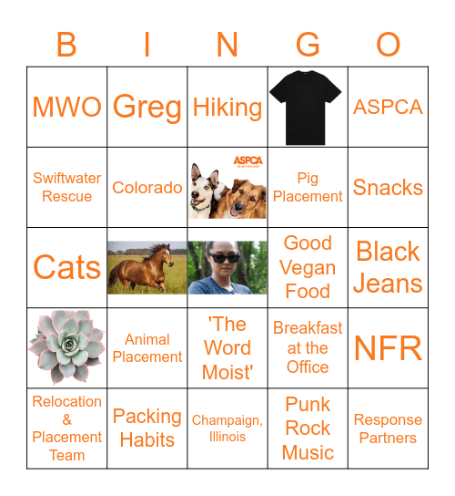JESSE BINGO Card
