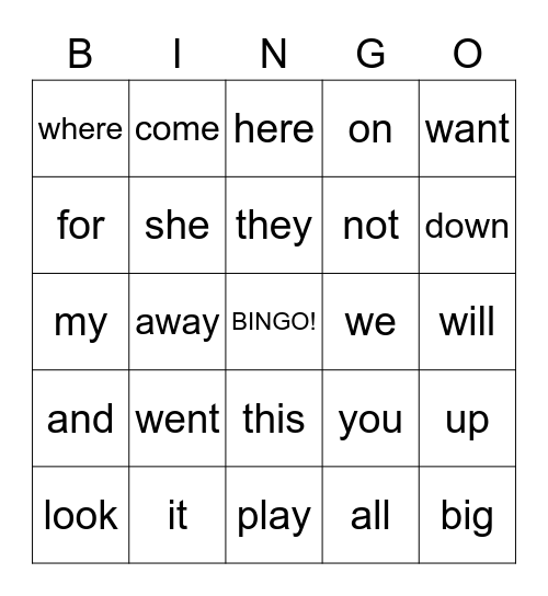 orange/yellow Bingo Card