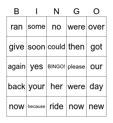 Purple Bingo Card