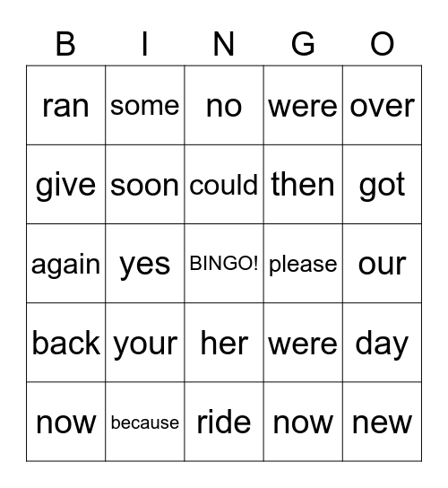 Purple Bingo Card
