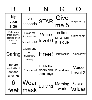 CULTURE CAMP Bingo Card