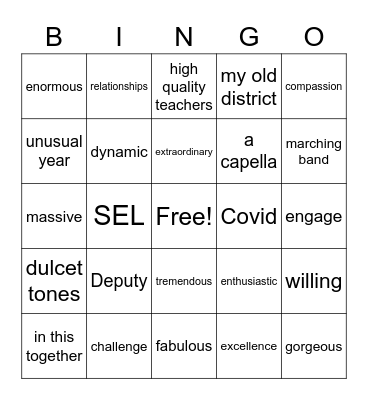 Opening Day! Bingo Card