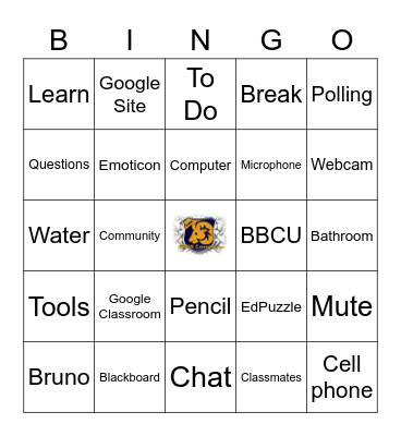 Math 7 Bingo Card