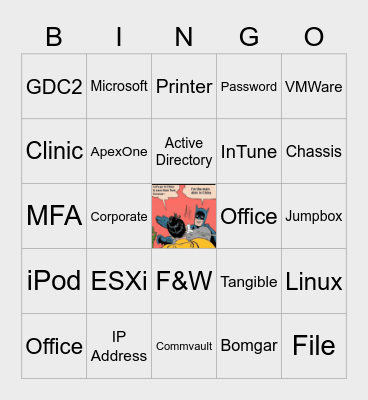 Nuffield Lads & Ladies Bingo Card