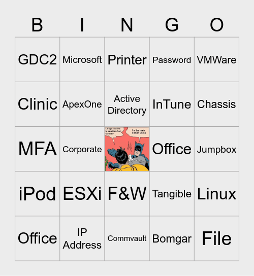 Nuffield Lads & Ladies Bingo Card