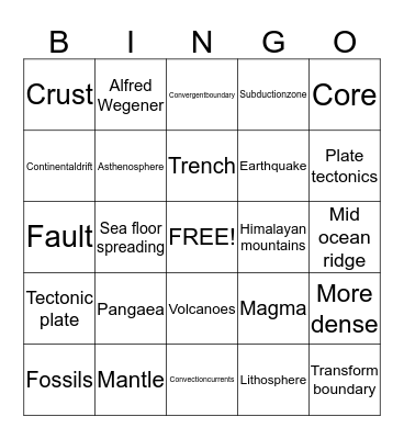 Carters winning bingo card!!!!!! Bingo Card