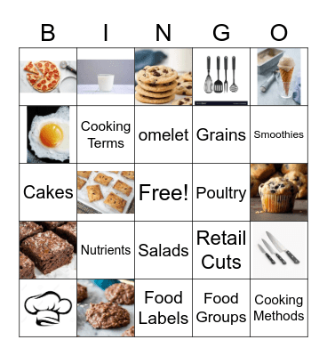 Culinary Essentials Course Introduction Bingo Card